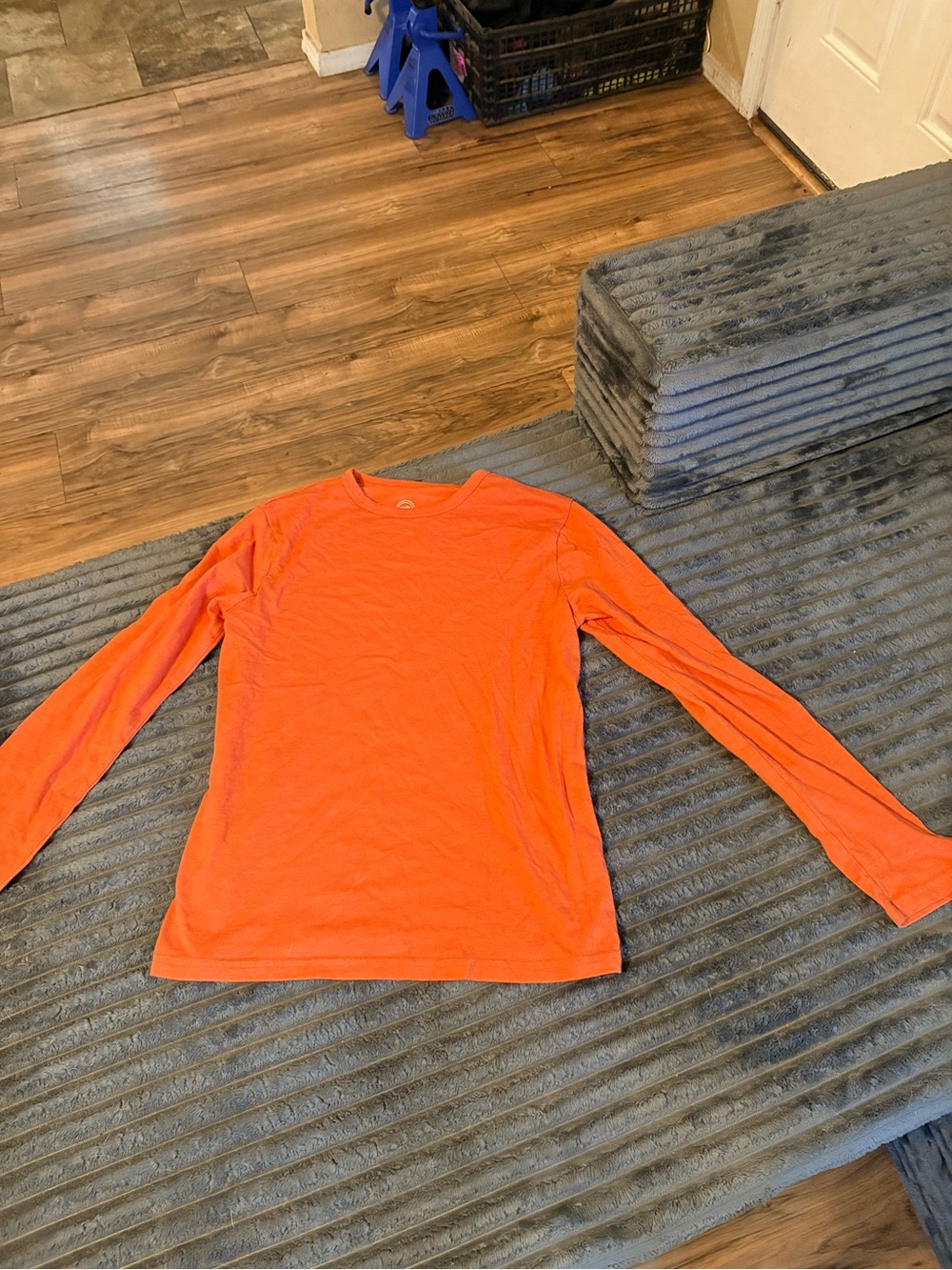 wonder nation kids Long-Sleeve Crewneck Shirt - Bright Orange